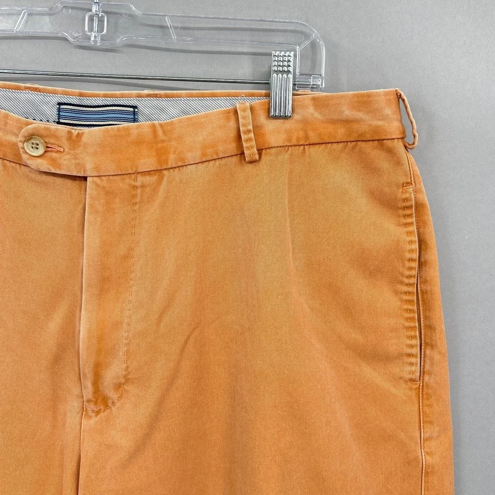 Peter Millar Shorts Mens 38 Chino‎ Orange Pima Preppy Scotland UK Flags 9